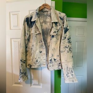 Free People Tye-Dye Jean Jacket